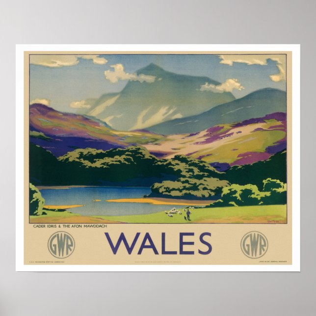 Wales Vintage Travel Poster (Vorne)
