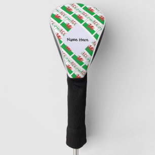 Wales Walisische Flagge Kacheln Personalisierter N Golf Headcover