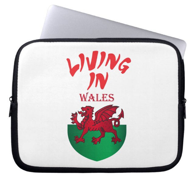 Wales-Wappen Laptopschutzhülle (Vorderseite)