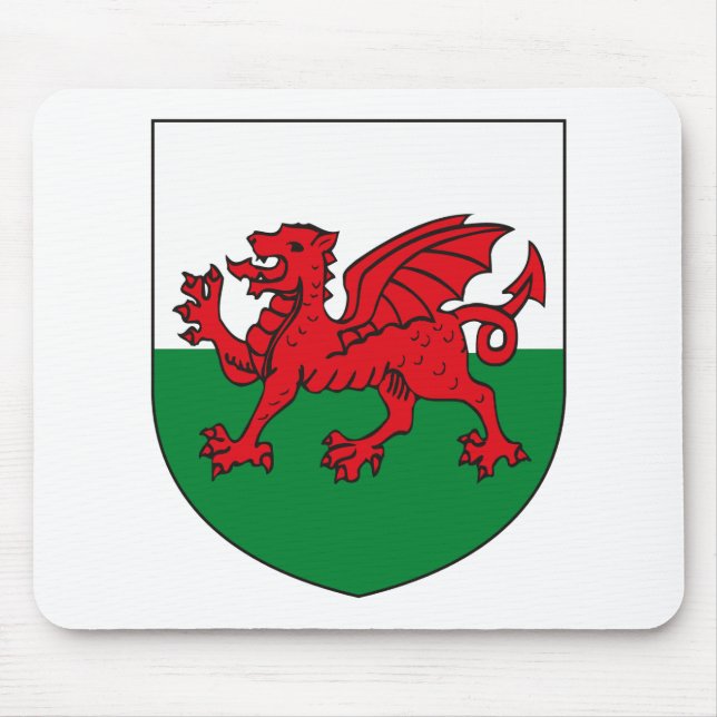 Wales-Wappen Mousepad (Vorne)