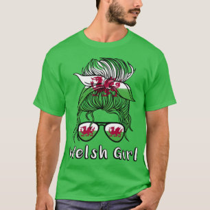 Wales Welsh Girl 2022 Weltmeisterschaft Fahne Cymr T-Shirt