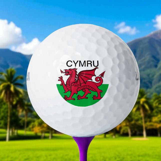 Wales Welsh Red dragon Cymru Flag Travel Golfball (Von Creator hochgeladen)