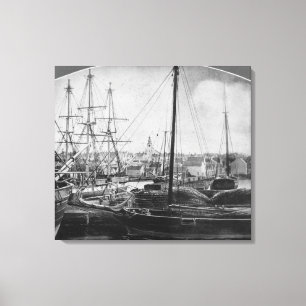 Walfang-Hafen, New-Bedford Leinwanddruck