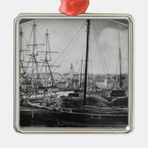 Walfang-Hafen, New-Bedford Silbernes Ornament
