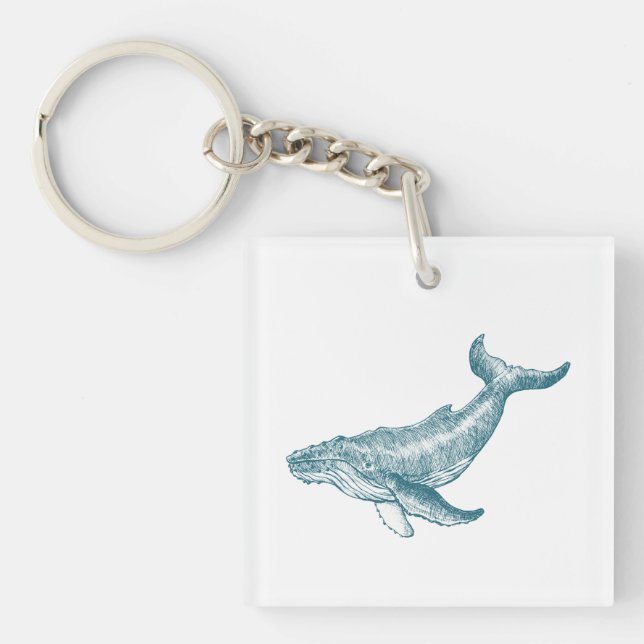 Walfisch Schlüsselanhänger (Vorderseite)