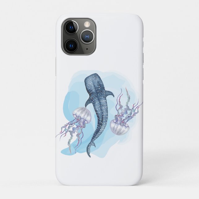 Walhai. Aquarell Case-Mate iPhone Hülle (Rückseite)