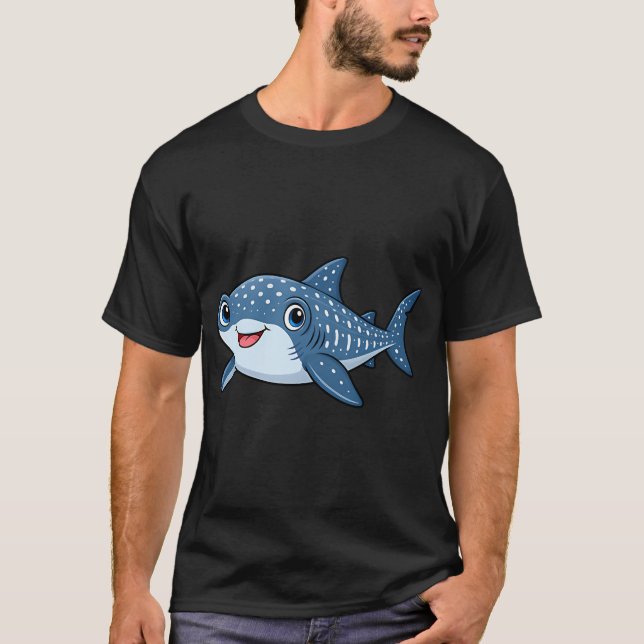 Walhai Cartoon T-Shirt (Vorderseite)