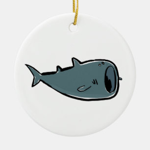 Walhai Keramik Ornament