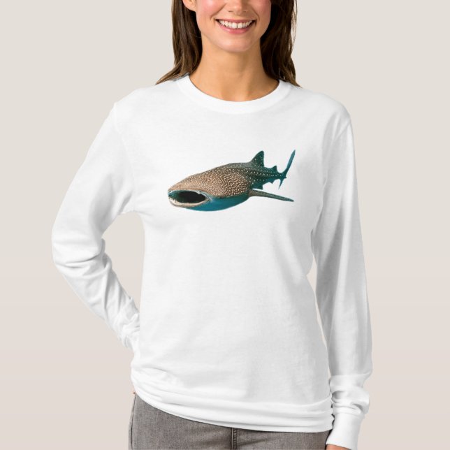 Walhai Langarm T-Shirt (Vorderseite)