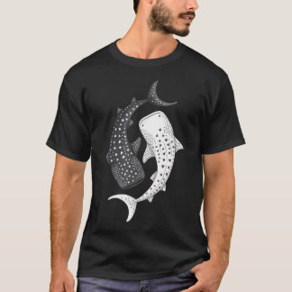 Walhai Yin Yang Meeresleben T-Shirt