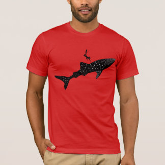 Walhaischwimmen - Weiß hinterer Signage T-Shirt