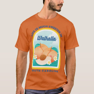 Walhalla South Carolina SC Pfirsich Tourist Souven T-Shirt