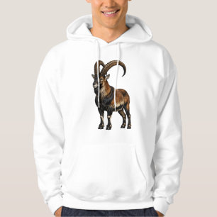 Walia Ibex Wildlife Grafik Hoodie - Äthiopisch