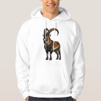 Walia Ibex Wildlife Grafik Hoodie - Äthiopisch