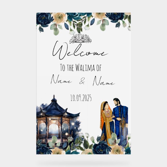 Walima-Zeichen Acrylschild (Vorderseite)