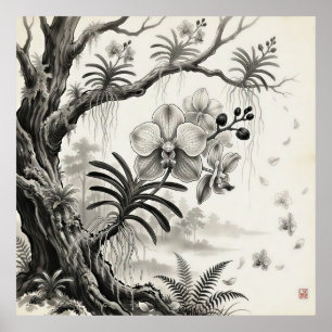 Waling-Waling — Philippinische Königin Orchidee Su Poster