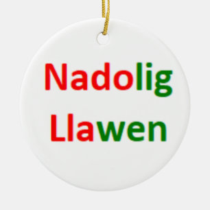 Walisches Frohe Weihnachten Ornament