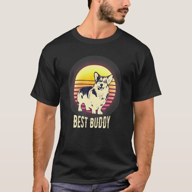 Waliser Corgi Bester Freund T-Shirt (Vorderseite)