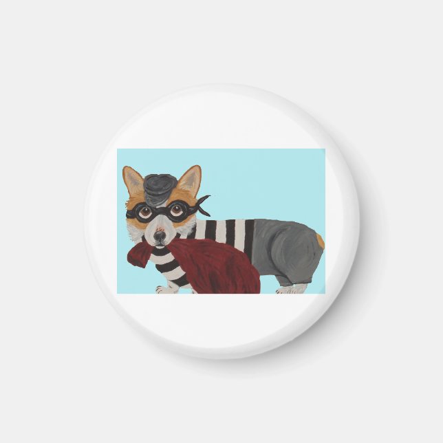 Waliser Corgi Leckerli Dieb Einbrecher Magnet (Vorne)