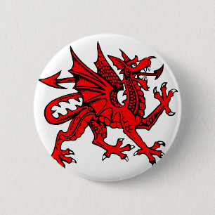 Waliser-Drache Button