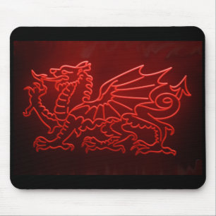 Waliser-Drache NeonMosepad, Mousemat Mousepad