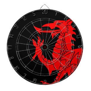 Waliser-Drache zügellos Dartscheibe