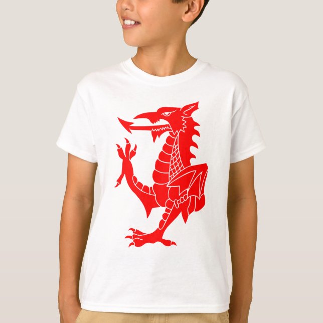 Waliser-Drache zügellos T-Shirt (Vorderseite)