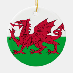 Waliser-Dracheflaggenverzierung Keramik Ornament