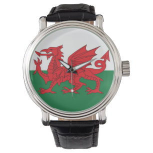 Waliser-Flaggen-Uhr Armbanduhr