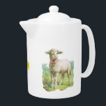 Waliser-Lamm-Tee-Topf<br><div class="desc">Es gibt kaum einen Platz in diesem schönen Land, in dem Sie nicht innen Anblick einer Menge der Schafe sind. Das Lamm, das auf diesem Teetopf gekennzeichnet wird, weckt viele angenehmen Erinnerungen von Wales. Wenn sie zusammen auf Ihrer Umhüllungstabelle mit der zusammenpassenden Tasse dargestellt werden, machen sie eine eindrucksvolle Anzeige....</div>