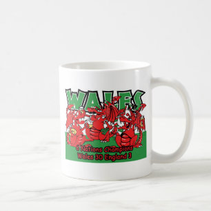 Waliser sechs Nations-Rugby-Meister, W 30-3 E Kaffeetasse