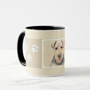Waliser-Terrier-Malerei - niedliche ursprüngliche Tasse