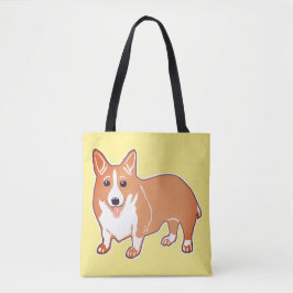 Walisercorgi-glückliche gelbe Taschen-Tasche Tasche