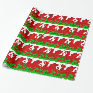 Walisisch / Wales Flag - Cymru Hochwertiges Bild Geschenkpapier