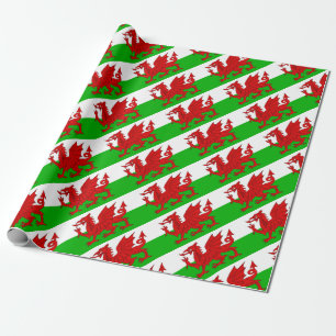 Walisisch / Wales Flag - Cymru Hochwertiges Bild Geschenkpapier