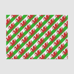 Walisisch / Wales Flag - Cymru Hochwertiges Bild Seidenpapier