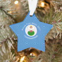 Walisische Angel Hanukka Flag Personalisiert