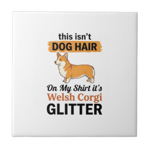 Walisische Corgi Glitter Lustiges Hunde-Liebhaber Fliese