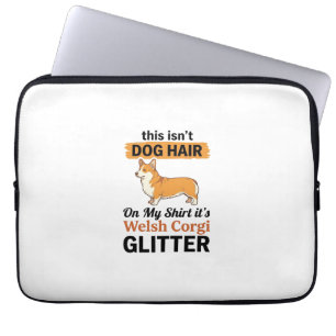 Walisische Corgi Glitter Lustiges Hunde-Liebhaber Laptopschutzhülle
