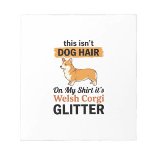 Walisische Corgi Glitter Lustiges Hunde Liebhaber Notizblock