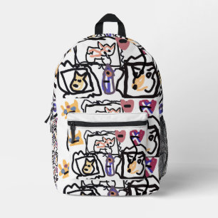 Walisische Corgi-Herzen Bedruckter Rucksack