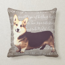Walisische Corgi-Illustrationskissen