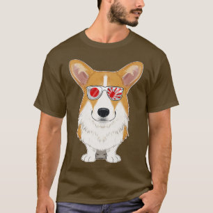 Walisische Corgi Japan Sonnenbrille I Japanische F T-Shirt