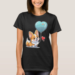 Walisische Corgi Liebe Herz für Valentinstag Walis T-Shirt