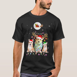 Walisische Corgi Weihnachtsmond Santa Hund T-Shirt