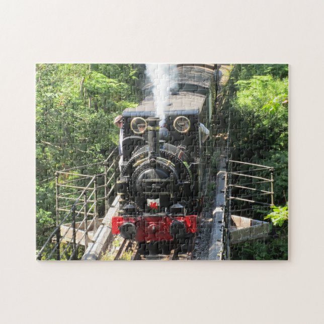 Walisische Dampflokomotive (Horizontal)