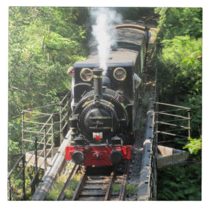 Walisische Dampflokomotive. Fliese