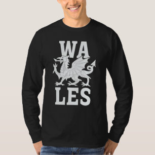 Walisische Flagge Heimatland Stolz Wales T-Shirt