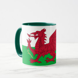 Walisische Flagge & Wales, Cymru Patriot / sport Tasse