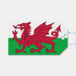 Walisische Flagge (Wales) (walisischer Drache) Geschenkanhänger
